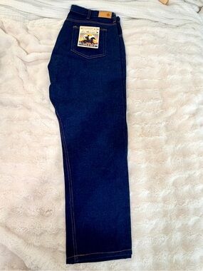 Dearborn Denim Long Ryder Dark Indigo Straight-Leg Jeans with Contrast Stitching